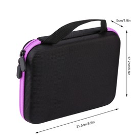 Tbest Essential Oil Case 63 Compartments Portable Aromatherapy Essential Oil Storage Bag Organizer (Black) (Purple)
