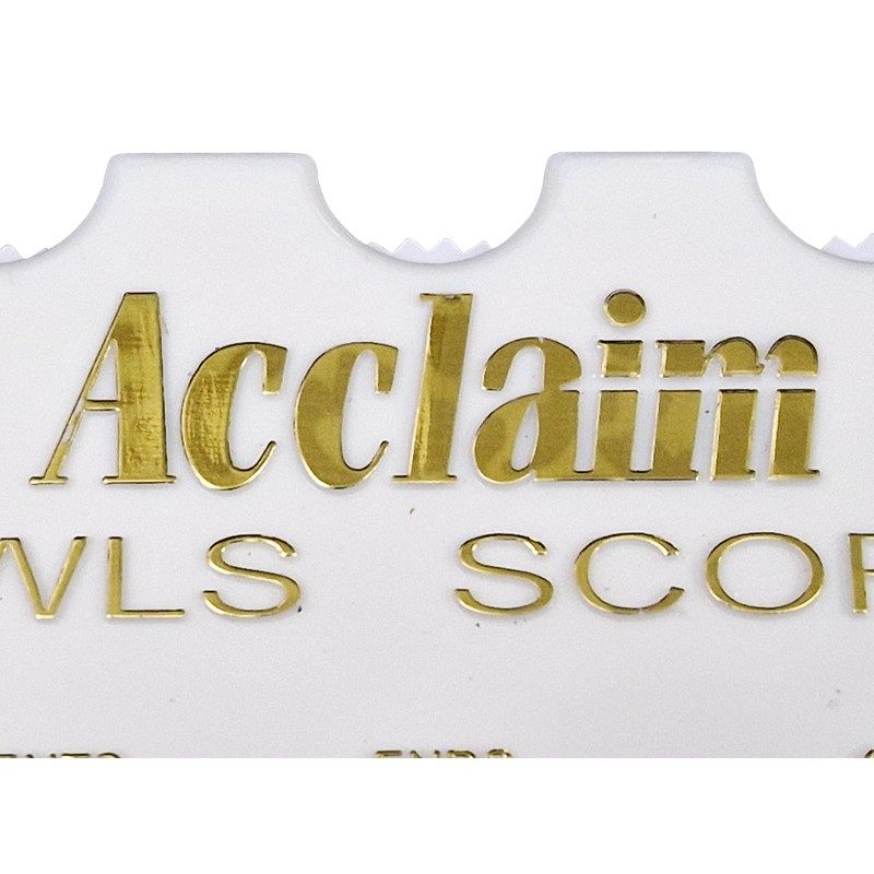 Acclaim Rectangular Pocket Bowls Scorer Scorecheck in White Opponents and