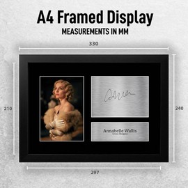 HWC Trading FR A4 Annabelle Wallis Peaky Blinders Grace Gifts Printed Signed Autograph Picture for TV Show Fans - A4 Framed