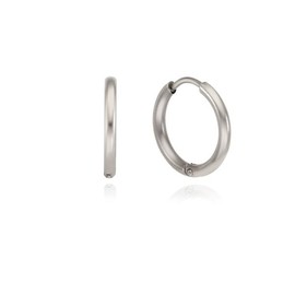 Basic steel one touch ring piercing 16mm OTE121C04TSS stone color / 베이직 스틸 원터치 링 피어싱 16mm OTE121C04TSS 스톤컬러