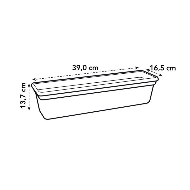 elho Green Basics Trough 40 - Planter for Balcony &
