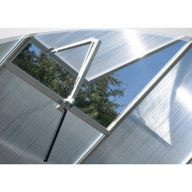 Pergart Automatic Roof Ventilation / Window Regulator Thermal Vent for Vitavia Greenhouses, Blank Aluminium