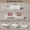 WOHOMO Dual Monitor Stand Riser with Drawers, Desk Organizers for