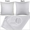 4-Pack Cotton Comfortable Solid Decorative Throw Pillow Case Square Cushion
