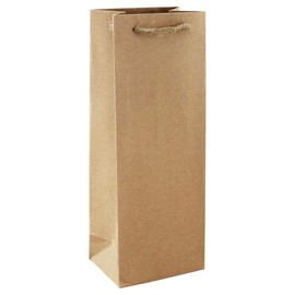Clairefontaine 28800-4C Gift Bag Ideal for a Bottle 12.7 x 9 x 35.5 cm, Pack of 1, Natural Brown