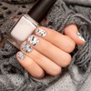 Whaline 4 Pieces Halloween Nail Art Plates Image Stamp Templates