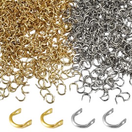 Fishing Clevis Easy Spin Spinner Clevis,120pcs U-Shaped Brass Links Spinner Blade Clevis for Lure Fishing Spoon Spinnerbait Parts Accessory Inline Spinner Making Freshwater Saltwater