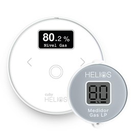 Cuby Smart Helios - Medidor Inteligente de Nivel de Gas LP para Tanque estacionario con Alarma de Gas