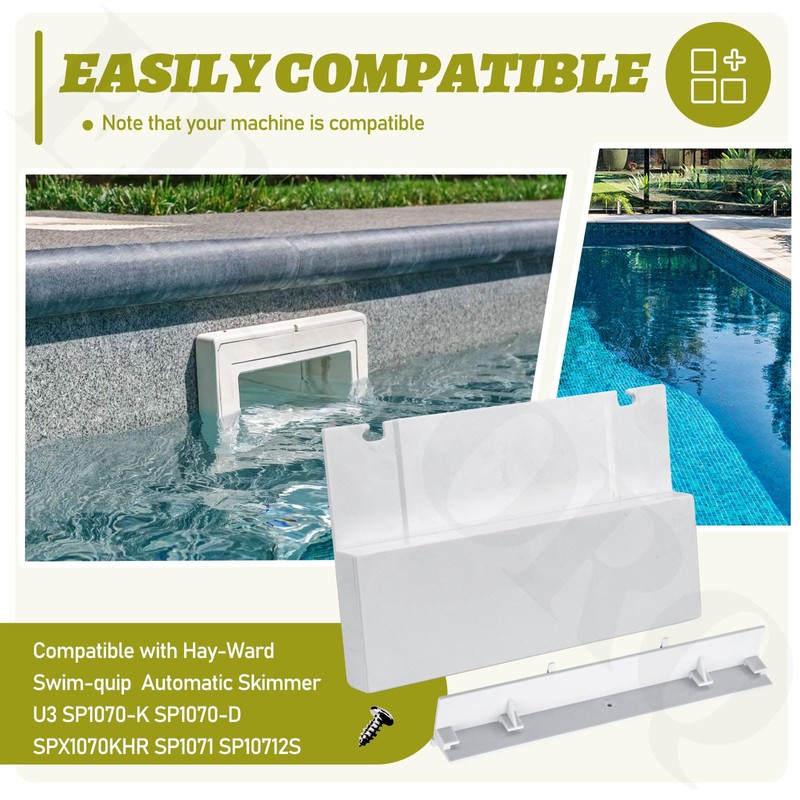 EddTorq SP1070 Pool Skimmer Weir Flap Door (8-3/8" Length, 5-1/4"