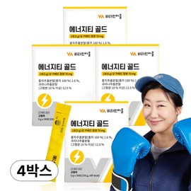Vitamin Village Energy Tea Gold Taurine L-Carnitine 30p, 150g, 4 pieces / 비타민마을 에너지티 골드 타우린 엘카르니틴 30p, 150g, 4개