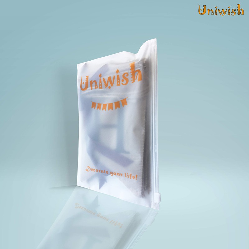 Uniwish Happy Fall Banner with Pumpkin Maple Leaves Sign Garland