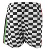 Summer Breathable Beach Shorts Men Black White Plaid Fashionable Casual