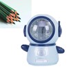 Spaceman Pencil Sharpeners Cartoon Cute Safe Flexible Electric Pencil Sharpener