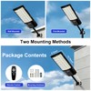 4-Pack Solar Street Lights, Outdoor LED Flood Light with Dual