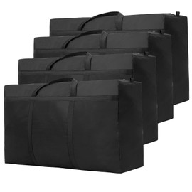 4 Pack 150L Large Moving Boxes Heavy Duty, Extra Large Storage Bags for Clothes,Strong Packing Boxes for Moving House,Duvet,Bedding,Underbed,Blankets