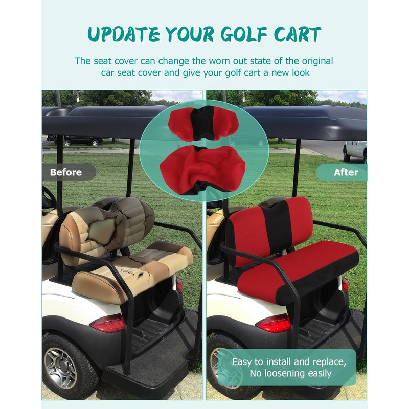 ILVGOLF Golf Cart Seat Covers for EZGO RXV Front Seat