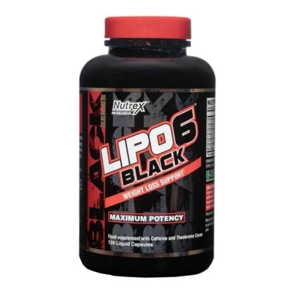 Quemador De Grasa Nutrex Research Lipo 6 Black 120 Cápsulas