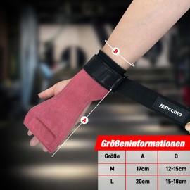 Lifting Straps Leather Lifting Straps for Bodybuilding, Weightlifting, Strength Training & Fitness, Extra Strong & Non-Slip Professional Training Aid for Heavy Weights, Suitable for Men and Women