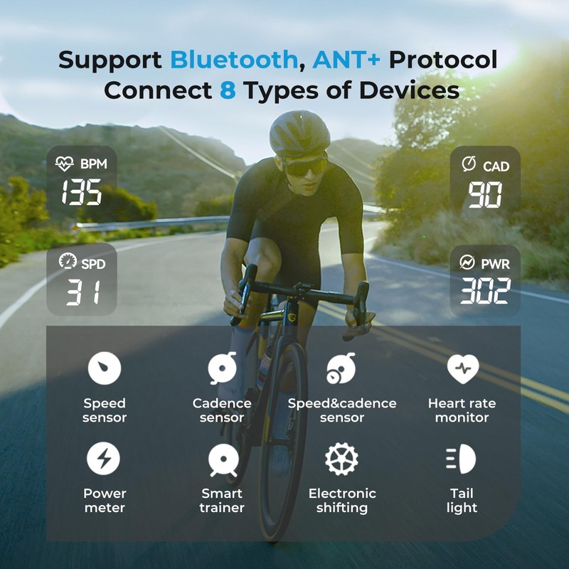 GEOID CC600 Color Screen Bike/Cycling Computer Wireless - Route Navigation
