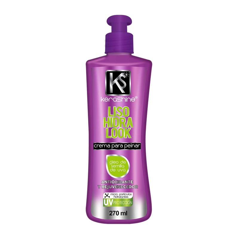 Kerashine Crema Para Peinar Liso Hidralook 270 ml