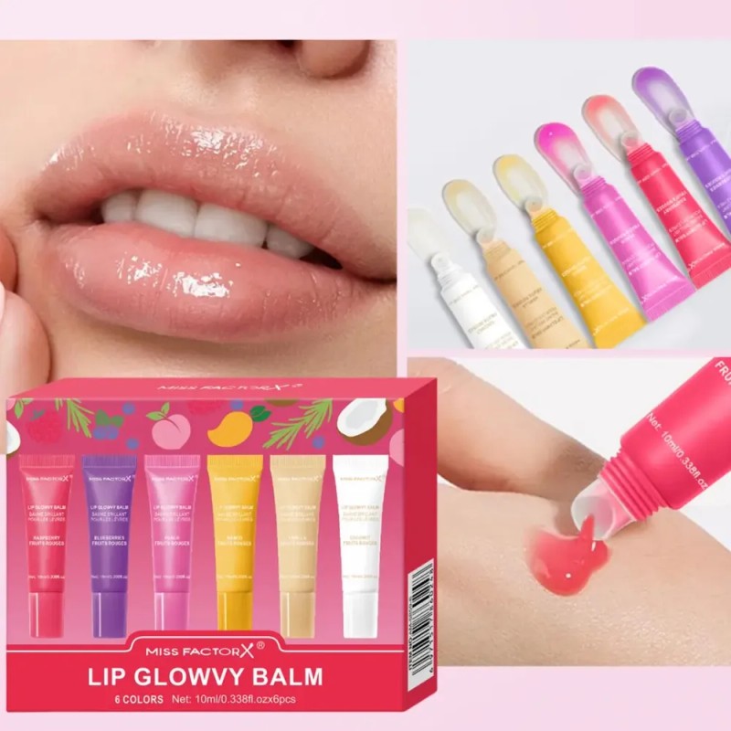 Set De 6 Unidades De Aceite Hidratante Para Labios Con