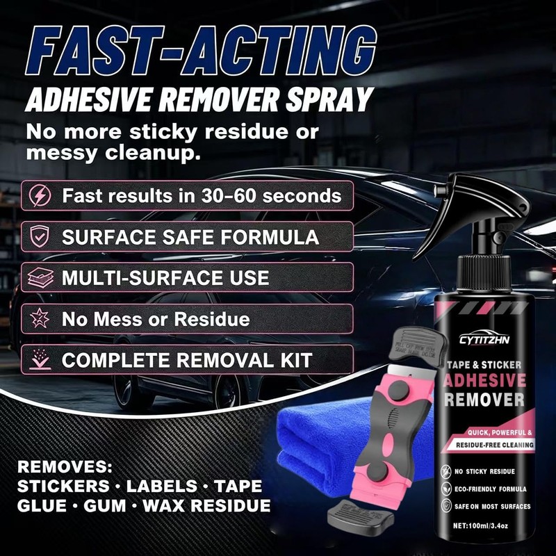 Adhesive Remover Softens & Dissolves Goo & Glue, Stickers, Labels,