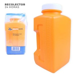 Contenedor Recolector de Orina 24 Horas - Sin Fugas Completamente Cerrado y de Facil Manejo - 2 Litros