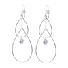 LOKUMI cu-45 Women's Earrings, Hypoallergenic, Drop Long, Bijou, Hook, Cubic