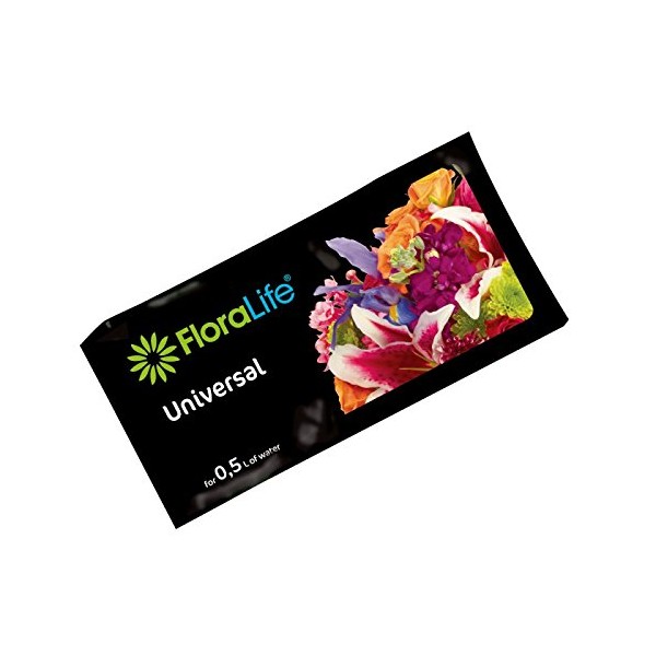 20 Floralife Universal Flower Food Sachets, 500ml Cystal Clear Water