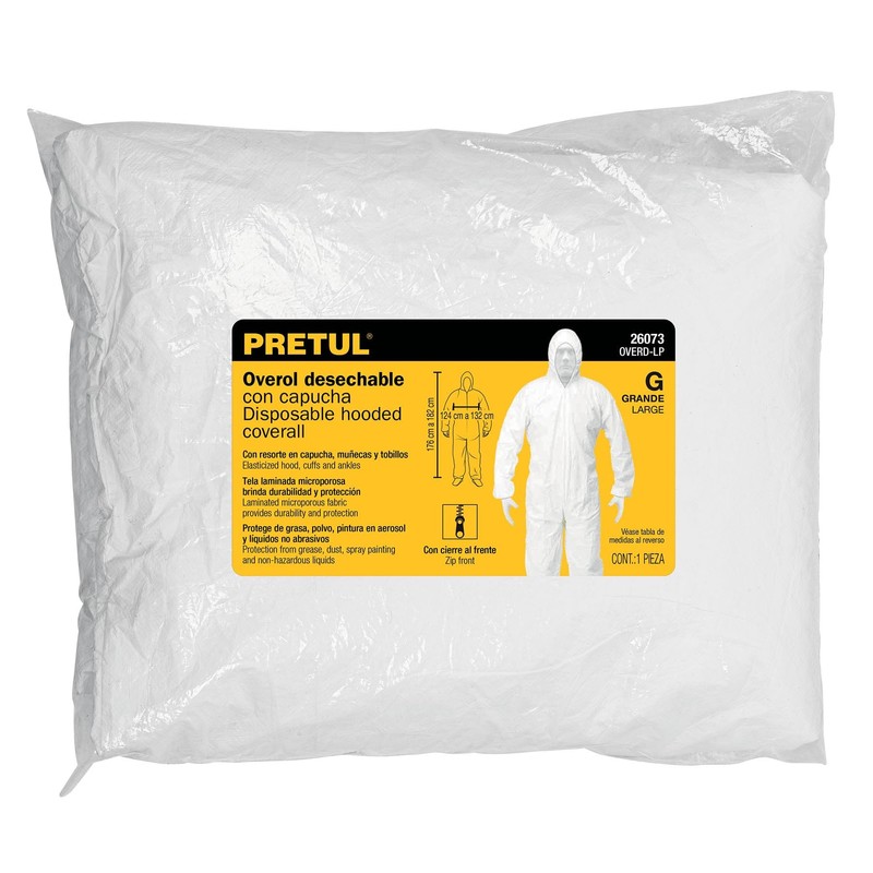 Pretul OVERD-LP, Overol desechable, talla G resorte ajustable