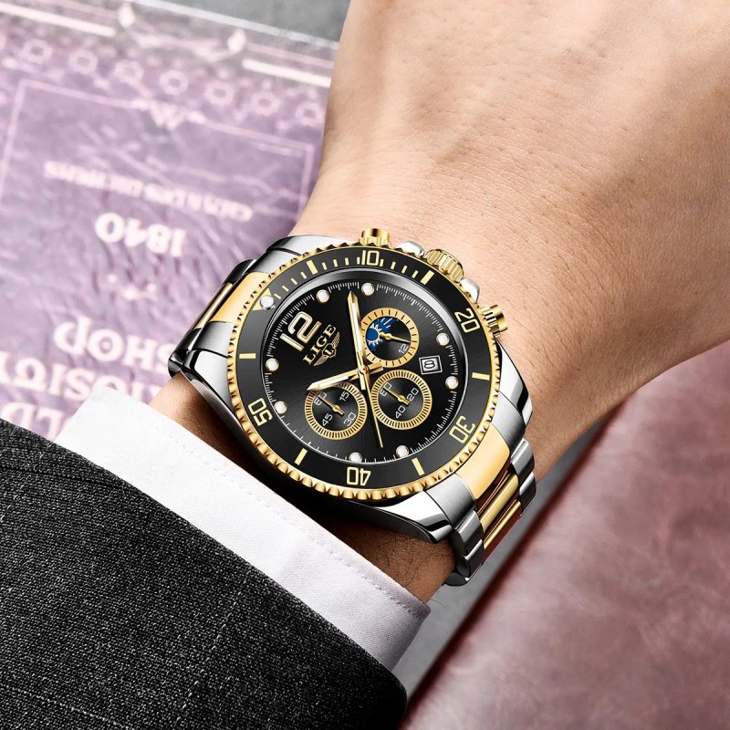 Relojes De Pulsera Cuarzo Hombre Clásico Impermeable Watches
