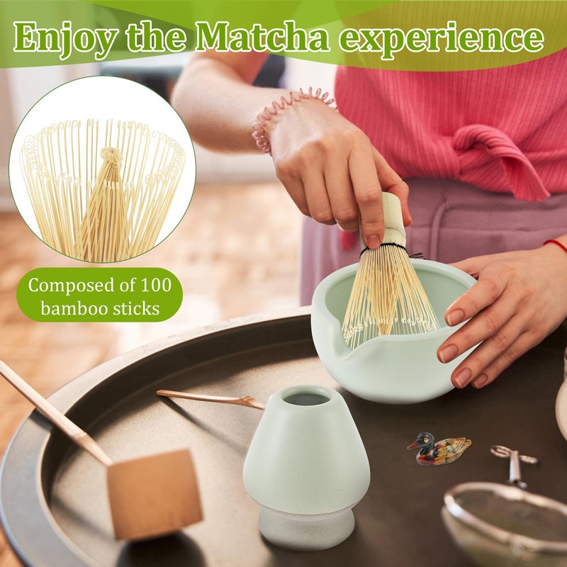 6Pcs Matcha Whisk Set Elegant Matcha Tea Set Matcha Kit