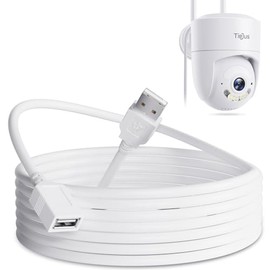 TIEJUS 10ft USB Extension Cable for Security Camera Indoor/Outdoor, 3 Meter USB Extender (No Camera), High Data Transfer Compatible with Wired Security Camera