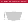 Eoonfirst Mini Foil Cupcake Liners Thanksgiving Muffin Paper Baking Cups