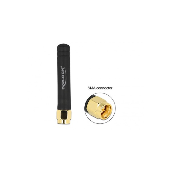Delock LPWAN 868 MHz Antenna SMA Connector 1.6 dBi Omni-Directional