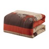 Chezmoi Collection Napa 7-Piece Luxury Autumn Leaves Scroll Embroidery Bedding