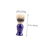 WOONEKY 4Pcs Portable Shaving Brush with Plastic Handle Durable Bristle