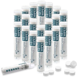 Compressed Wipes, Towels, or Compact Toilet Paper Tablets,for Travel, Home, Outdoor Activities (200 Pack with 20 Convenient Carrying Cases)