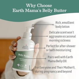Earth Mama Belly Butter to Help Ease Skin and Stretch Marks, 8-Fluid Ounce (2-Pack)
