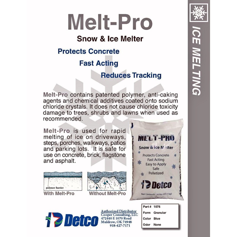 Snow & Ice Melter- Unique Polymer Formula-Big- 2 lb Shaker,