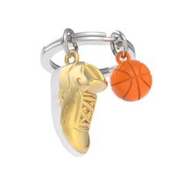Metalmorphose - Basketball Keyring - Passion for Sports, Gift for Men, Gift for Women, Gold, One Size, gold-coloured