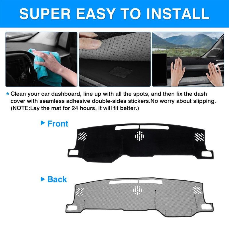 Autorder Dashboard Cover Mat for 2024 2025 2026 Toyota Tacoma