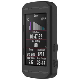 Compatiblw with Bryton Rider 750 Protective Case Cover, LOKEKE Silicone Protective Case Cover Shell Skin Compatiblw with Bryton Rider 750(Silicone Black)