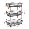 Wetheny 3-Tier Fruit Basket Bowl Vegetable Storage with Banana Hook