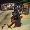 IMAVO Manual Coffee Grinder, Wooden Coffee Bean Grinder with Cast