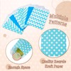 Boutigem 40Pcs Blue Kraft Paper Bags Flat Party Favor Treat