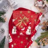 LeZakaa Reversible Red Christmas Wrapping Paper Roll - Jumbo Roll