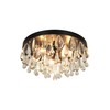 Kenroy Home Cascade 3-Light Flush Mount - Black