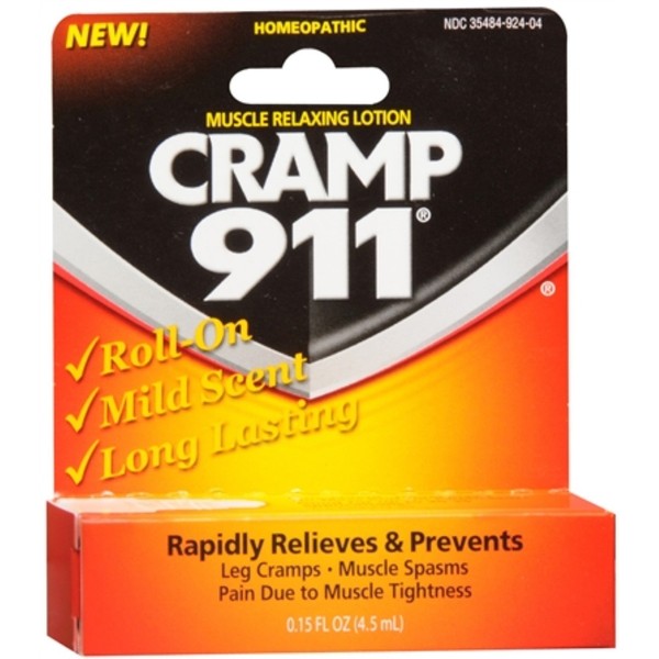 Cramp 911 Muscle Relaxing Roll-On Lotion 4.50 mL (Pack of 8)
