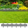 CHARMMA Lawn Edgings 17 pcs Anthracite 393.7" Polypropylene,Garden Borders &